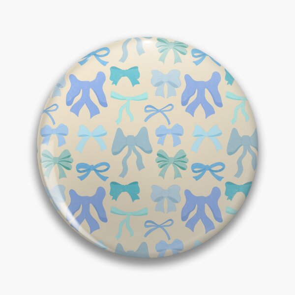Item preview, Pretty Preppy Blue Bows designed and sold by Carrie Cantwell Art.