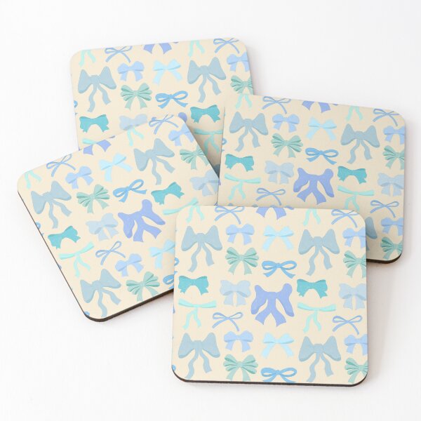Item preview, Pretty Preppy Blue Bows designed and sold by Carrie Cantwell Art.
