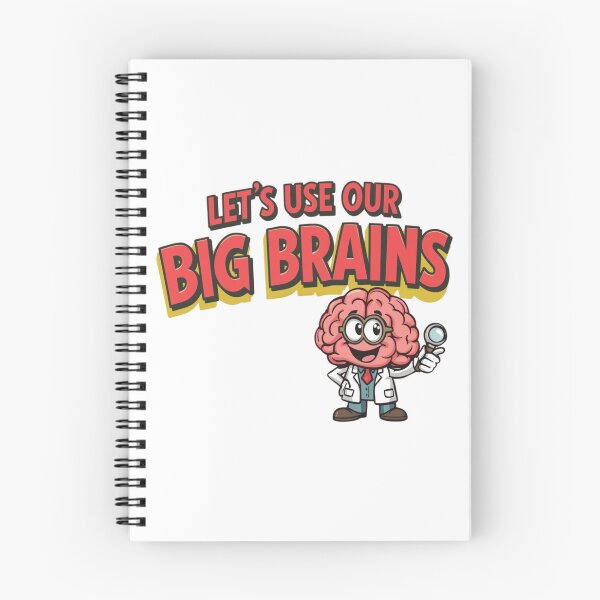Item preview, Let’s Use Our Big Brains – Funny Science Teacher Cartoon Design designed and sold by Design Delinquent.