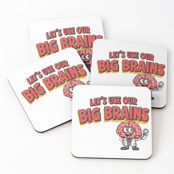 Item preview, Let’s Use Our Big Brains – Funny Science Teacher Cartoon Design designed and sold by Design Delinquent.