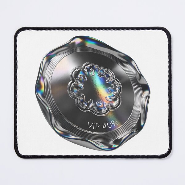 Item preview, Shiny VIP badge with 40% discount on modern holographic seal designed and sold by Creative88Art.