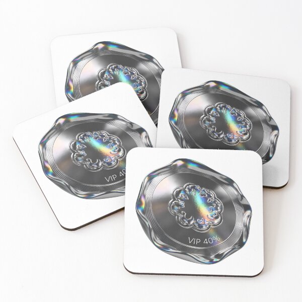 Item preview, Shiny VIP badge with 40% discount on modern holographic seal designed and sold by Creative88Art.