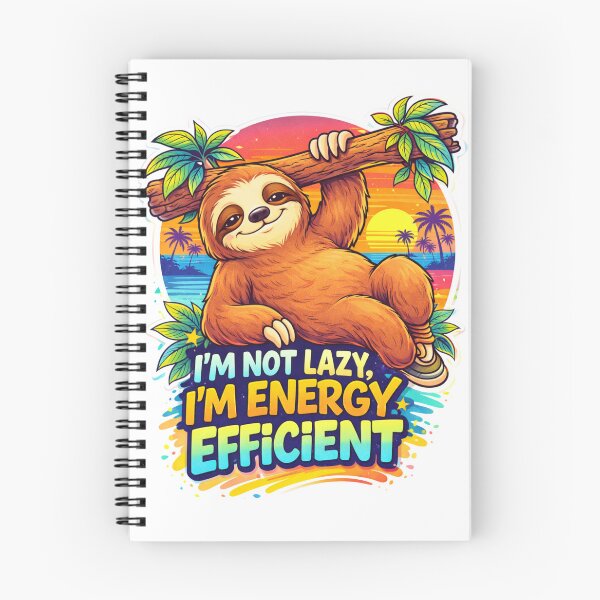 Item preview, Funny Sloth Energy Efficient Quote designed and sold by RetroRespect.