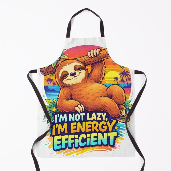 Item preview, Funny Sloth Energy Efficient Quote designed and sold by RetroRespect.