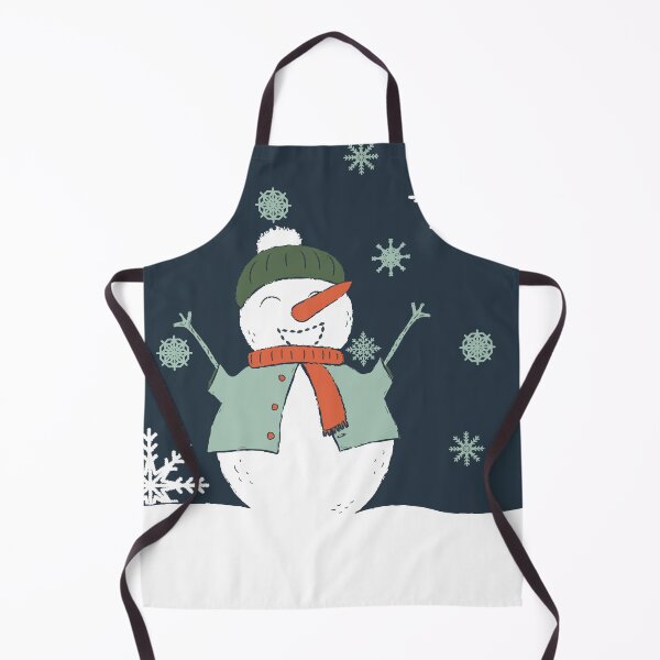 Item preview, Snowman with scarf and hat in the snow designed and sold by Elodie-Motifs.