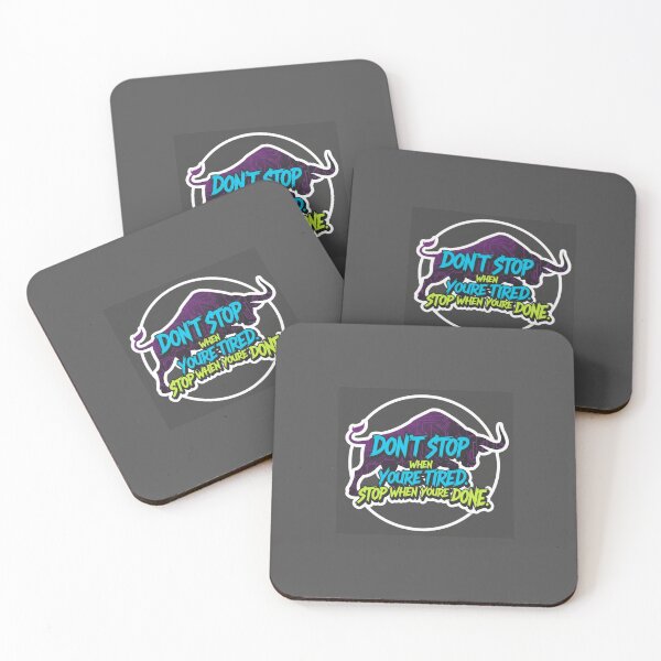 Item preview, Don't Stop When You're Tired Motivational Bull Sticker designed and sold by Scro-Ciob-Shop.