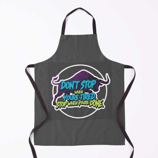 Item preview, Don't Stop When You're Tired Motivational Bull Sticker designed and sold by Scro-Ciob-Shop.