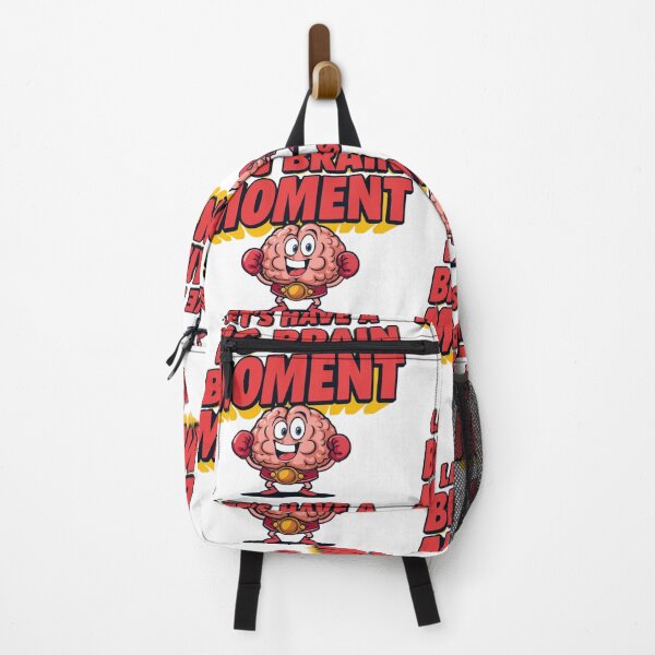 Item preview, Let’s Have a Big Brain Moment – Funny Smart Cartoon Brain Design designed and sold by Design Delinquent.