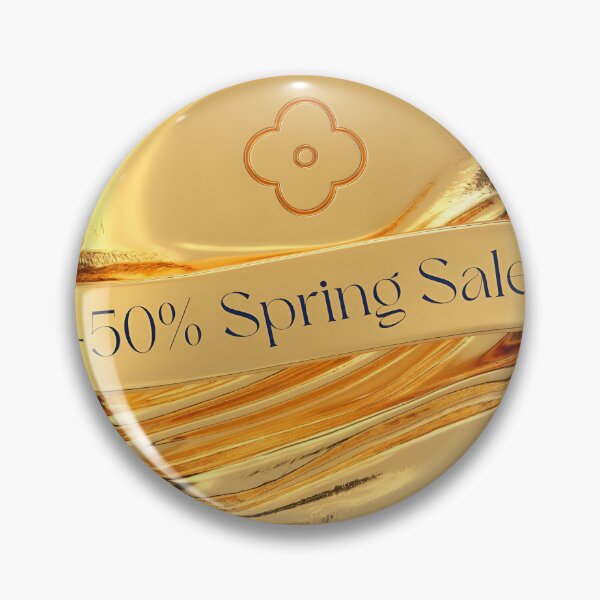 Item preview, Golden egg with -50% Spring Sale banner wrapped around it designed and sold by Creative88Art.