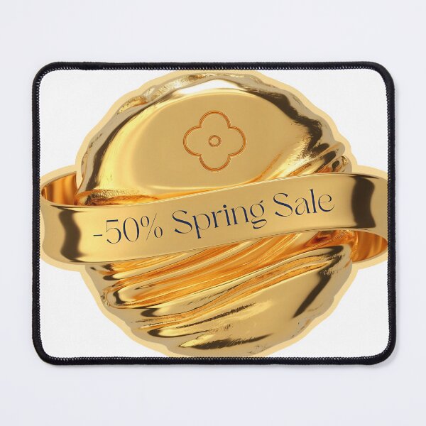 Item preview, Golden egg with -50% Spring Sale banner wrapped around it designed and sold by Creative88Art.