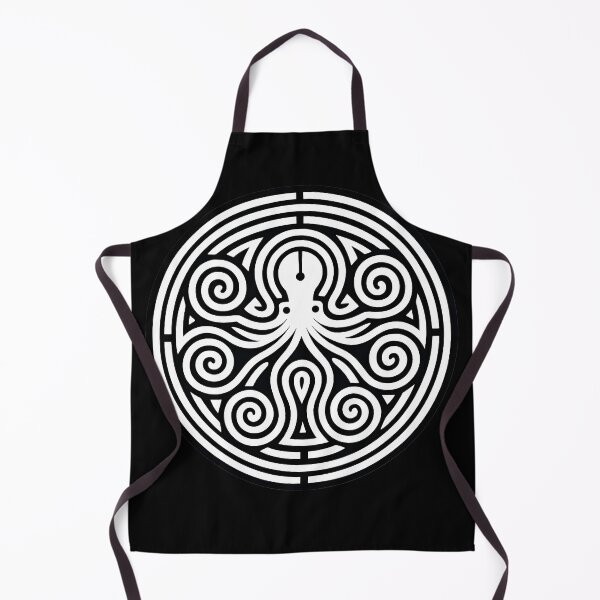 Item preview, Viking Kraken Sacred Geometry Octopus Mandala – Crop Circle Labyrinth Norse Mythology Blackwork Tattoo Cosmic Celtic Spiral designed and sold by WilderRoads.