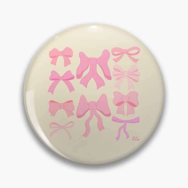 Item preview, Pretty Preppy Pink Bows designed and sold by Carrie Cantwell Art.