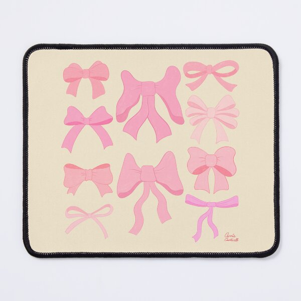 Item preview, Pretty Preppy Pink Bows designed and sold by Carrie Cantwell Art.