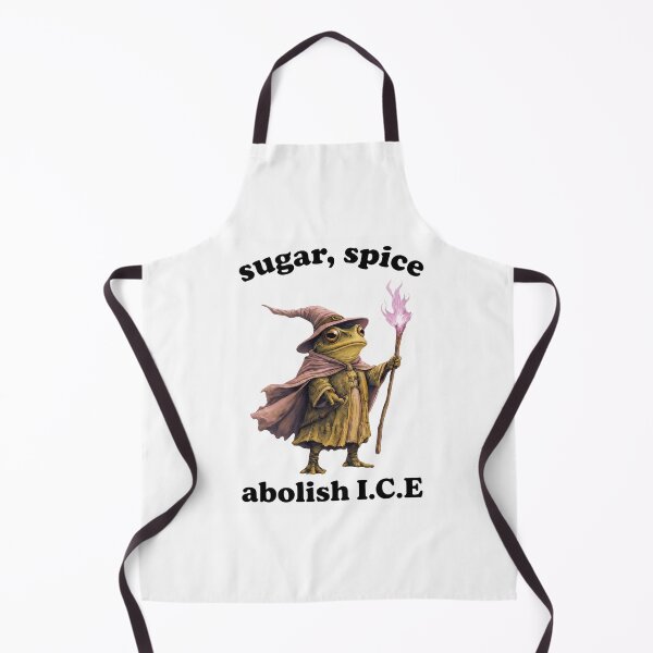 Item preview, Sugar, Spice, Abolish I.C.E - Funny Wizard Frog designed and sold by AMICO77.