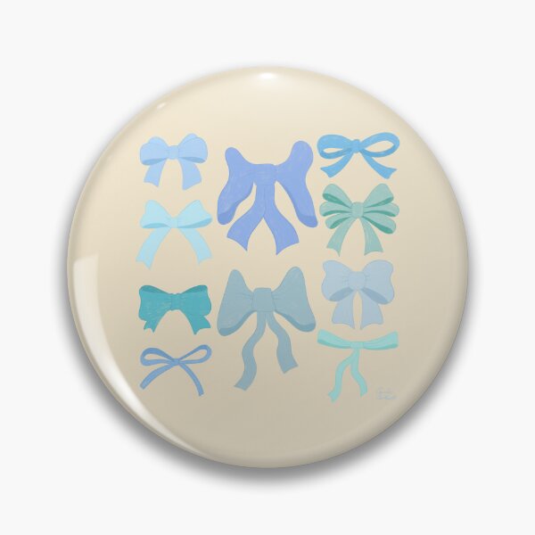 Item preview, Pretty Preppy Blue Bows designed and sold by Carrie Cantwell Art.