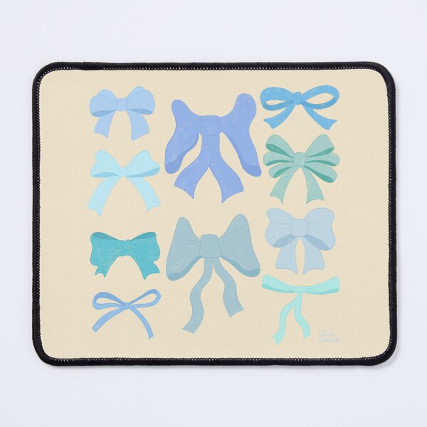 Item preview, Pretty Preppy Blue Bows designed and sold by Carrie Cantwell Art.