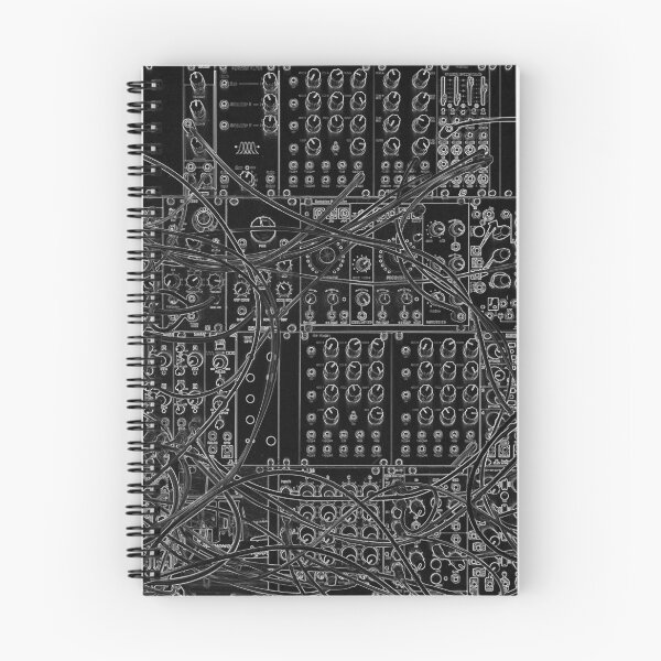 Item preview, Analog Synthesizer - Modular Design - on black background designed and sold by ohaniki.