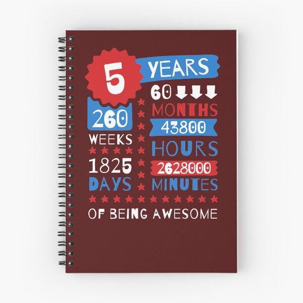 Item preview, 5 Years Of Being Awesome - 5th Birthday Gift Selections For Kids designed and sold by MemWear.