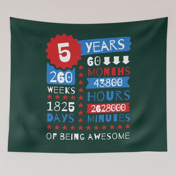 Item preview, 5 Years Of Being Awesome - 5th Birthday Gift Selections For Kids designed and sold by MemWear.
