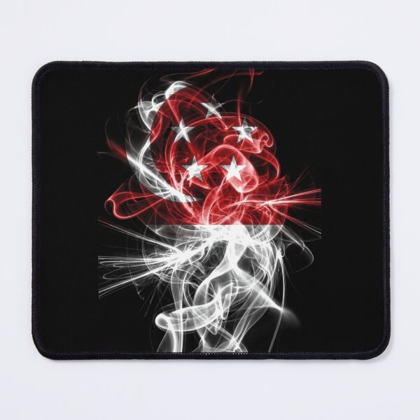 Item preview, Singapore Flag Abstract Energy Smoke designed and sold by FUIRY .