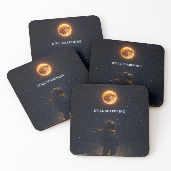 Item preview, Still Searching Astronaut Cosmic Quote designed and sold by AbstractAuraArt.
