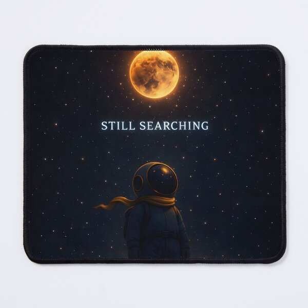 Item preview, Still Searching Astronaut Cosmic Quote designed and sold by AbstractAuraArt.