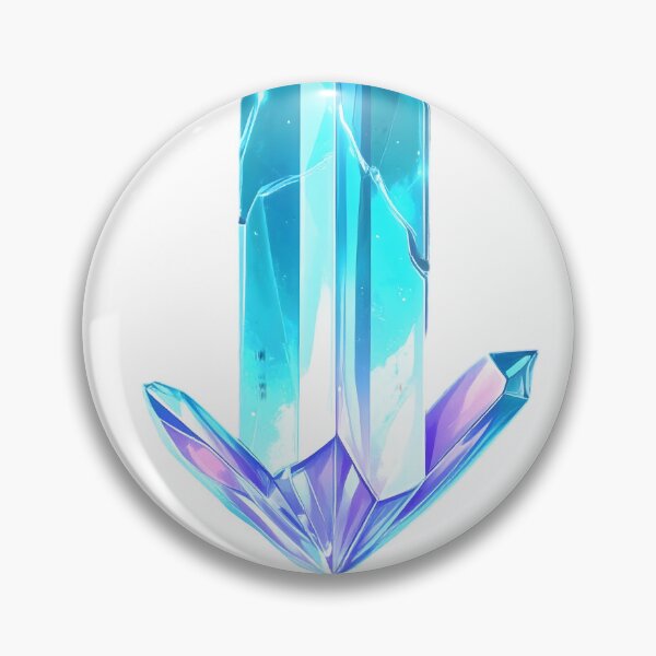 Item preview, Luminous Blue Crystal Quartz Shard Art designed and sold by CrystalVanta.