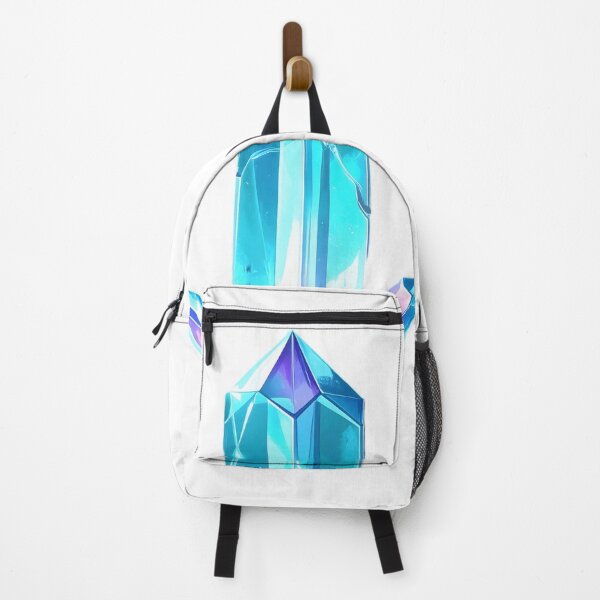Item preview, Luminous Blue Crystal Quartz Shard Art designed and sold by CrystalVanta.