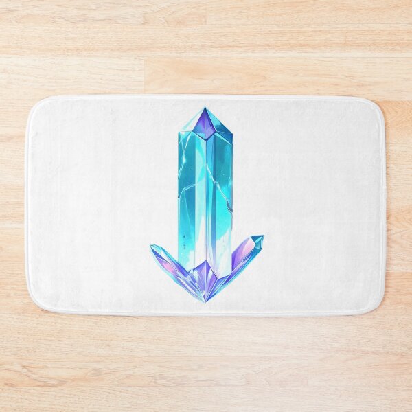 Item preview, Luminous Blue Crystal Quartz Shard Art designed and sold by CrystalVanta.