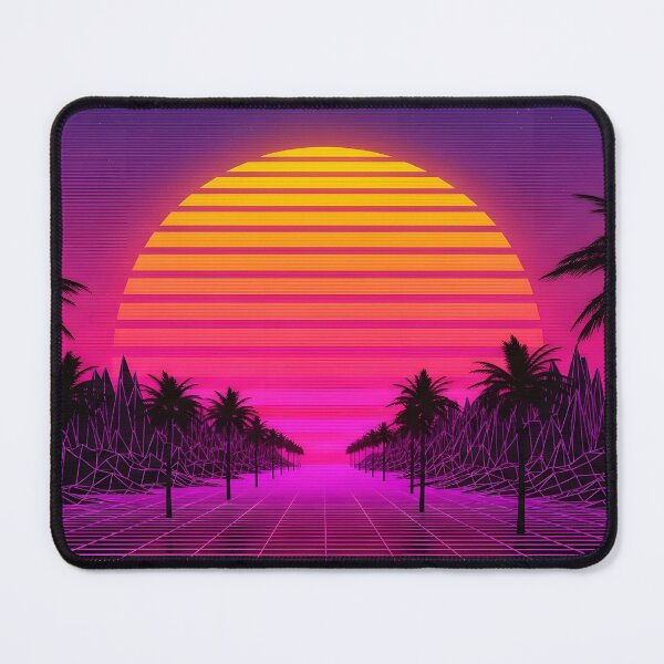 Item preview, Retro Synthwave Sunset Drive with Palm Trees designed and sold by powersunlight.