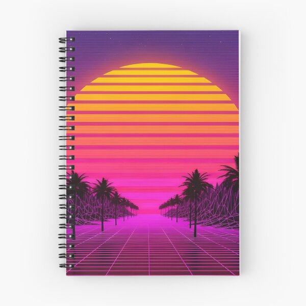 Item preview, Retro Synthwave Sunset Drive with Palm Trees designed and sold by powersunlight.