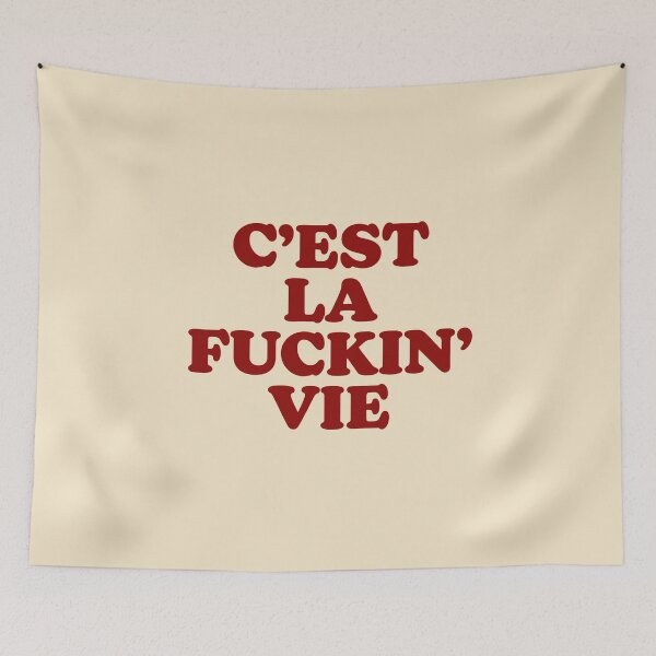 Item preview, C'est La Fuckin' Vie BLOOD RED designed and sold by bembureda.