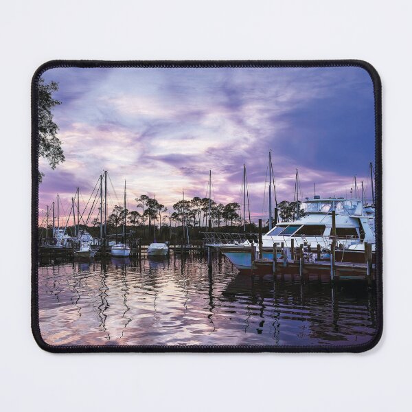 Item preview, Sunset At Bluewater Bay Marina designed and sold by Kay Brewer.