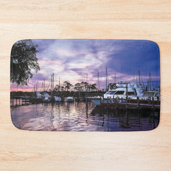 Item preview, Sunset At Bluewater Bay Marina designed and sold by Kay Brewer.