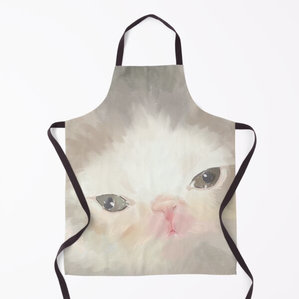 Item preview, Clueless kitten face digital art portrait designed and sold by Pourlachance.