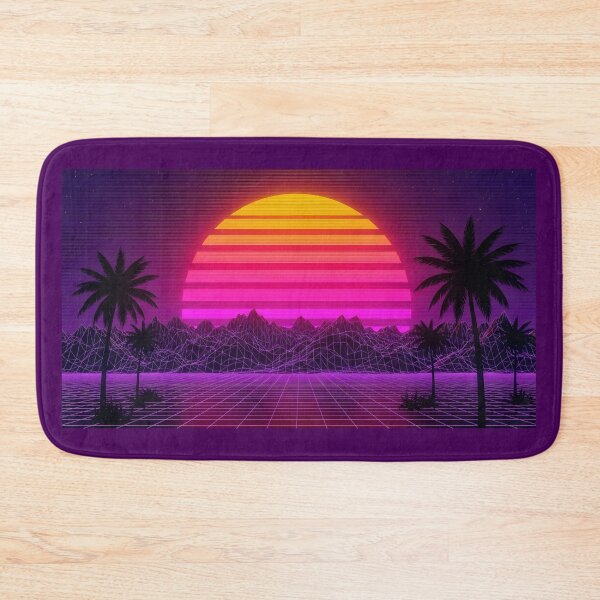 Item preview, Retro Synthwave Sunset Drive with Palm Trees designed and sold by powersunlight.
