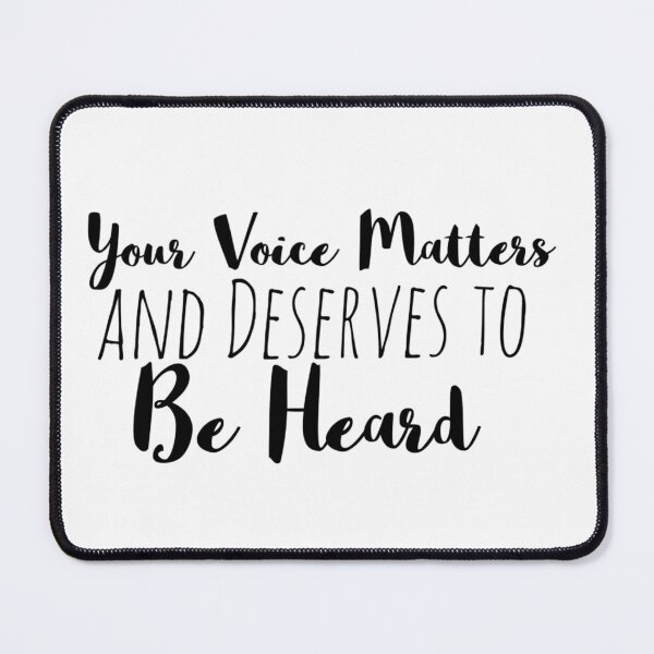 Item preview, Your Voice Matters and Deserves to Be Heard – Empowerment Affirmation designed and sold by Camila Ardila.