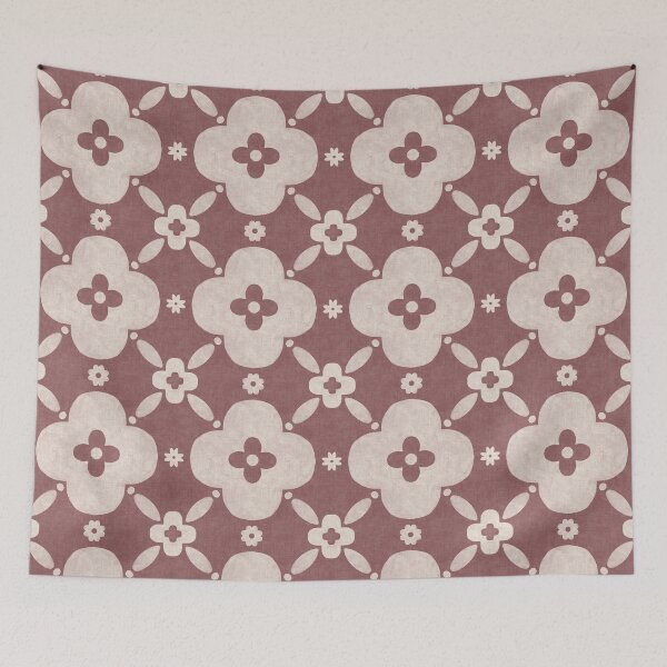 Item preview, Bold retro floral | Deep berry rose aesthetic designed and sold by Illustrated by Nat.