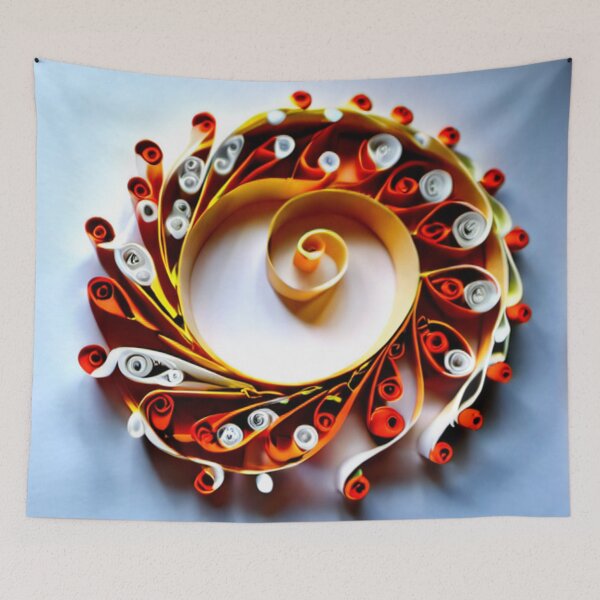 Aperçu de l'œuvre Spirale de papier tourbillonnante - Générée par IA créée et vendue par shakespeare1212.