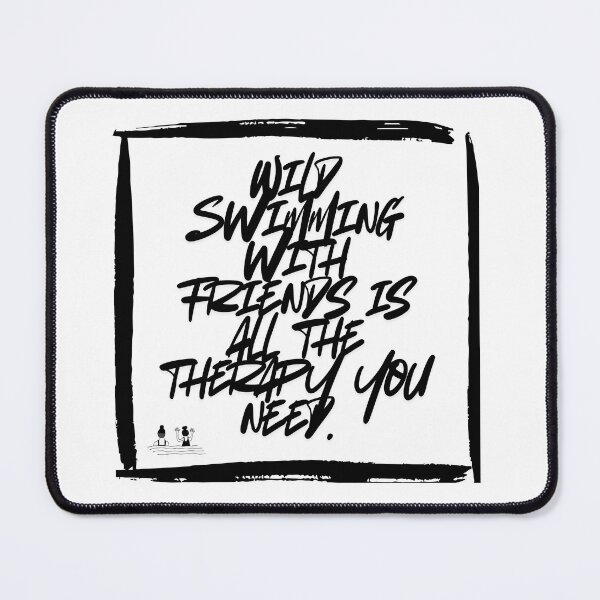Item preview, Wild swimming with friends is therapy designed and sold by CRomanoArt.