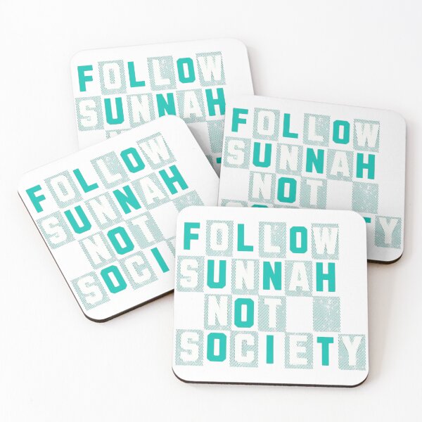 Item preview, Follow Sunnah Not Society (V.1) – Bold Islamic Reminder Typography designed and sold by D-Islamic.