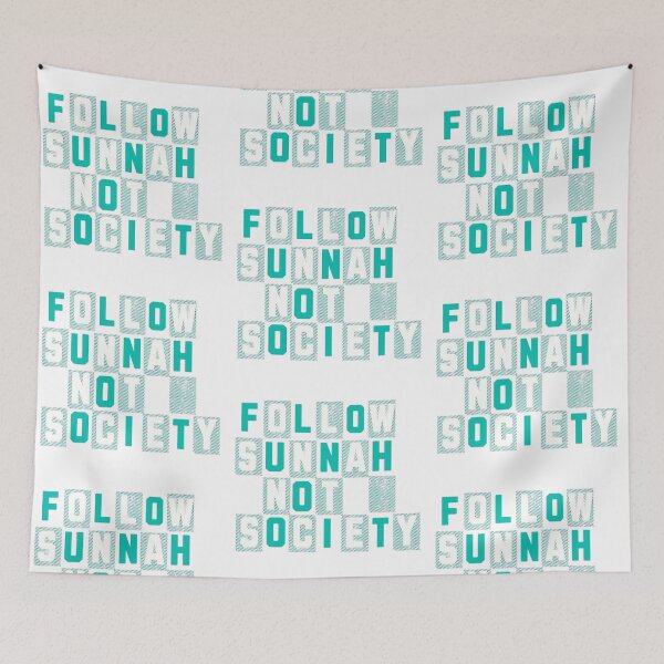 Item preview, Follow Sunnah Not Society (V.1) – Bold Islamic Reminder Typography designed and sold by D-Islamic.