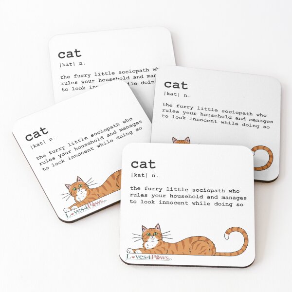 Item preview, T-shirt definition of a yellow cat designed and sold by Loves4paws.