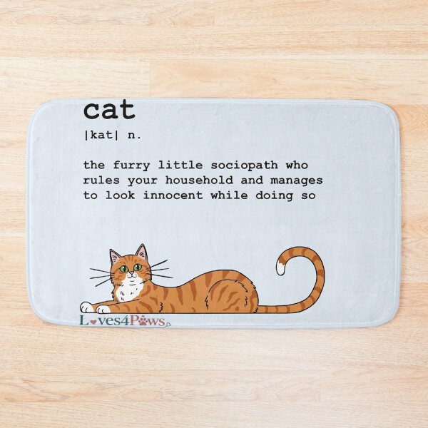 Item preview, T-shirt definition of a yellow cat designed and sold by Loves4paws.