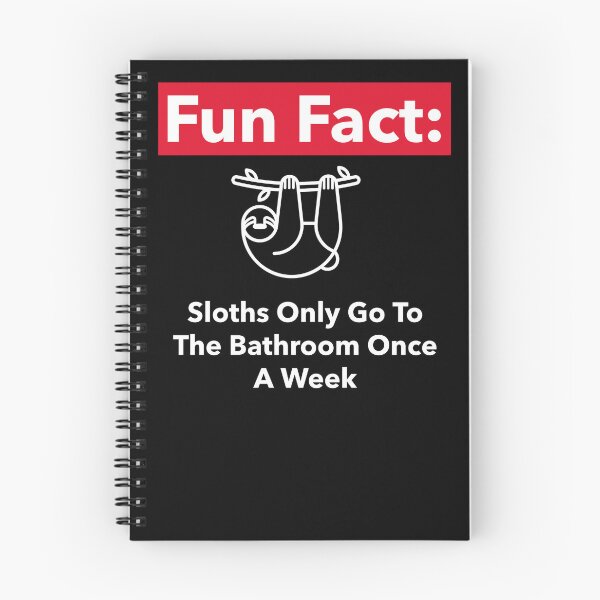 Item preview, A Fun Fact On How Sloths Conduct Their Business  designed and sold by CrackedTuskTees.