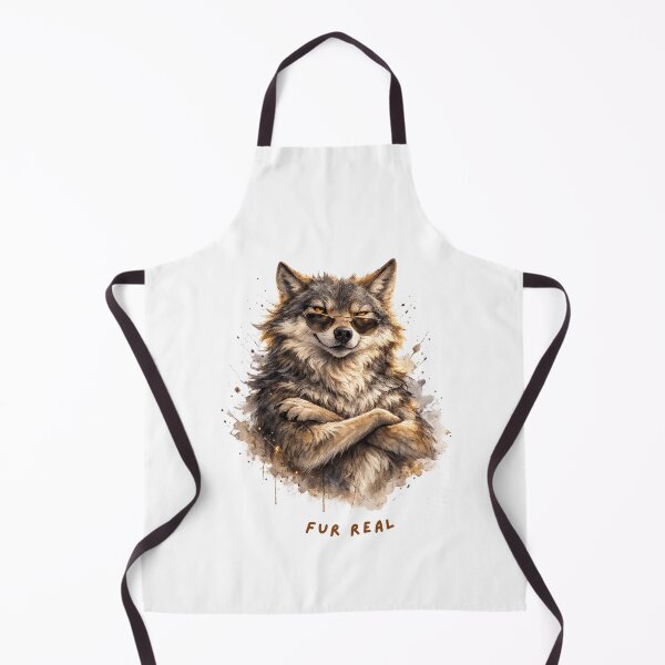 Item preview, Fur Real – Funny Confident Wolf Illustration designed and sold by GeoWild Designs.