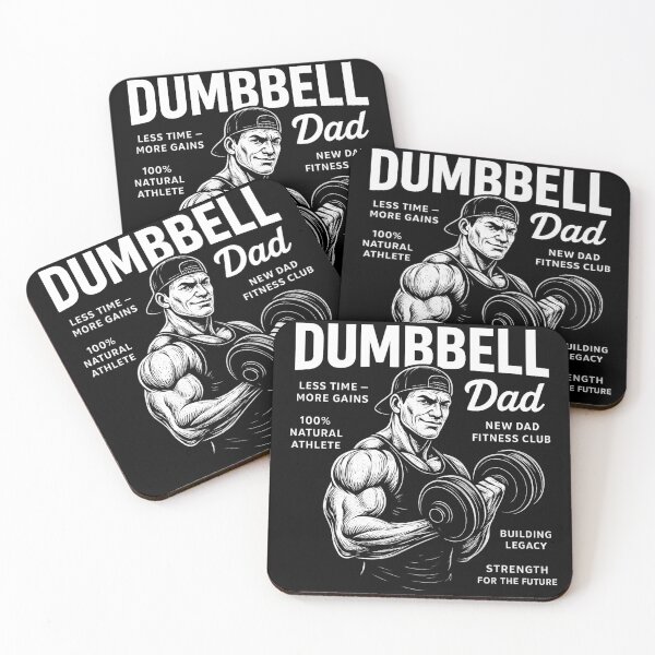 Item preview, Funny Gym Dad - Dumbbell Dad Less Time More Gains designed and sold by ZBIFBOUETLA.