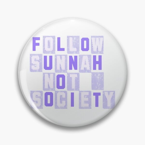 Item preview, Follow Sunnah Not Society (V.2) – Bold Islamic Reminder Typography designed and sold by D-Islamic.