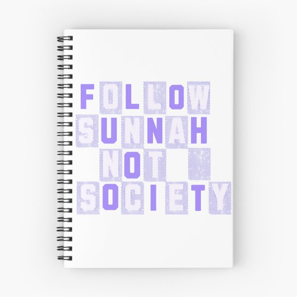 Item preview, Follow Sunnah Not Society (V.2) – Bold Islamic Reminder Typography designed and sold by D-Islamic.