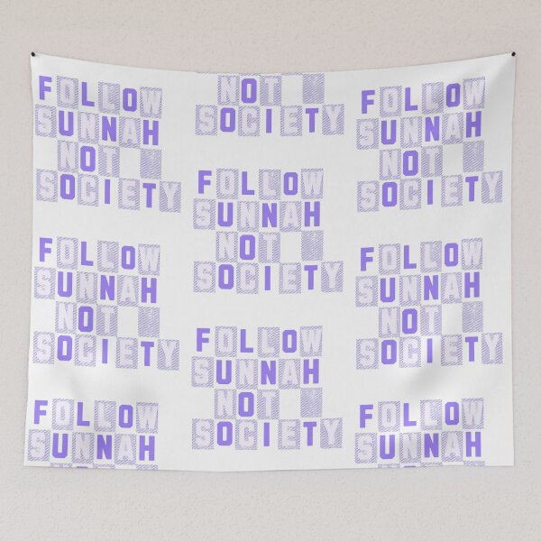 Item preview, Follow Sunnah Not Society (V.2) – Bold Islamic Reminder Typography designed and sold by D-Islamic.